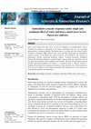 Research paper thumbnail of Antioxidative enzyme responses under single and combined effect of water and heavy metal stress in two Pigeon pea cultivars