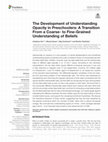 Research paper thumbnail of The Development of Understanding Opacity in Preschoolers: A Transition From a Coarse- to Fine-Grained Understanding of Beliefs