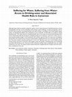 Research paper thumbnail of Suffering for Water, Suffering from Water: Access to Drinking-water and Associated Health Risks in Cameroon