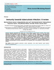 Research paper thumbnail of Immunity towards tuberculosis infection: A review