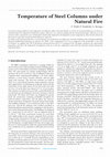 Research paper thumbnail of Temperature of Steel Columns under Natural Fire