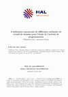 Research paper thumbnail of L'utilisation concurrente de différentes méthodes de recueil de données pour l'étude de l'activité de programmation