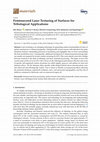 Research paper thumbnail of Femtosecond Laser Texturing of Surfaces for Tribological Applications