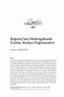 Research paper thumbnail of Boğaziçi'nin Nüzhetgâhında Üretim: Beykoz Değirmenleri