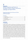 Research paper thumbnail of Statistics Education and Practice in Secondary Schools in Nigeria: Experiences, Challenges and Opportunities