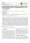 Research paper thumbnail of Evidences of the Presence of Hunters and Gatherers in the Middle Paleolithic Period in the Dalpari Highlands of Deh Luran Cunty, Ilam