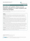 Research paper thumbnail of Biomarkers and cytokines of bone turnover: extensive evaluation in a cohort of patients with ankylosing spondylitis