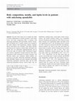 Research paper thumbnail of Body composition, insulin, and leptin levels in patients with ankylosing spondylitis