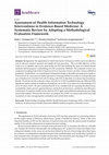 Research paper thumbnail of Assessment of Health Information Technology Interventions in Evidence-Based Medicine: A Systematic Review by Adopting a Methodological Evaluation Framework