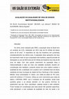 Research paper thumbnail of Avaliação Da Qualidade De Vida De Idosos Institucionalizados