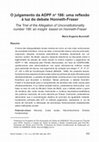 Research paper thumbnail of O julgamento da ADPF no 186: uma reflexão à luz do debate Honneth-Fraser