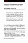 Research paper thumbnail of Profitability or Industrial Relations: What Explains Manufacturing Performance across Indian States?