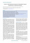 Research paper thumbnail of Locator or Ball Attachment Systems for Mandibular Implant Overdentures a Systematic Review