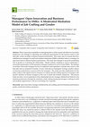 Research paper thumbnail of Managers’ Open Innovation and Business Performance in SMEs: A Moderated Mediation Model of Job Crafting and Gender