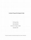 Research paper thumbnail of Academic Program Development Guide 2 | P a g e Kalu & Salahuddin, 2022