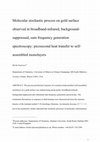 Research paper thumbnail of Molecular stochastic process on gold surface observed in broadband-infrared, background-suppressed, sum frequency generation spectroscopy: picosecond heat transfer to self-assembled monolayers