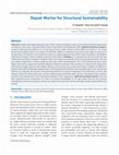 Research paper thumbnail of Repair Mortar for Structural Sustainability