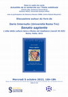 Research paper thumbnail of 05.10.2022 Discussions autour du livre de Dario Internullo, Senato Sapiente… (Roma, Viella, 2022)