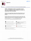 Research paper thumbnail of LINE-1 methylation status in prostate cancer and non-neoplastic tissue adjacent to tumor in association with mortality