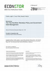 Research paper thumbnail of The ties that bind: monetary policy and government debt management