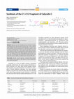 Research paper thumbnail of Synthesis of the C1–C12 Fragment of Calyculin C