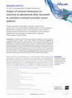 Research paper thumbnail of Impact of visceral metastases on outcome to abiraterone after docetaxel in castration-resistant prostate cancer patients