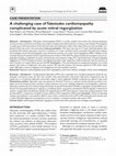 Research paper thumbnail of A challenging case of Takotsubo cardiomyopathy complicated by acute mitral regurgitation