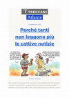 Research paper thumbnail of PERCHÉ TANTI NON LEGGONO PIÙ LE CATTIVE NOTIZIE