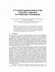 Research paper thumbnail of A Versatile Implementation of the TraderBots Approach for Multirobot Coordination