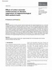 Research paper thumbnail of Effects of carbon nanotube reinforcements on vibration suppression of magnetorheological fluid sandwich beam