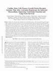 Research paper thumbnail of Cardiac Stem Cells Possess Growth Factor-Receptor Systems That After Activation Regenerate the Infarcted Myocardium, Improving Ventricular Function and Long-Term Survival