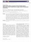 Research paper thumbnail of Antimicrobial efficacy of gaseous chlorine dioxide against Salmonella enterica Typhimurium on grape tomato (Lycopersicon esculentum )