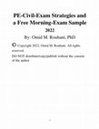 Research paper thumbnail of PE-Civil-Exam Strategies and a Free Morning-Exam Sample 2021