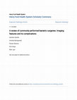 Research paper thumbnail of A review of commonly performed bariatric surgeries: Imaging features and its complications