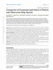 Research paper thumbnail of Comparison of Composite Lipid Indices in Patients with Obstructive Sleep Apnoea