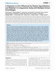 Research paper thumbnail of Is Response to Fire Influenced by Dietary Specialization and Mobility? A Comparative Study with Multiple Animal Assemblages