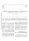 Research paper thumbnail of Measurement of the W charge asymmetry in the W→μν decay mode in pp collisions at s=7 TeV with the ATLAS detector