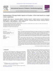 Research paper thumbnail of Epidemiology of foreign bodies injuries in Ecuador: a first look based on a single centre experience