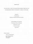 Research paper thumbnail of Analyzing the U.S. dairy and nondairy milk markets: three essays on consumer demand, product separability, labeling, and welfare