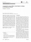 Research paper thumbnail of An approach to energy efficient vertical handover technique for heterogeneous networks