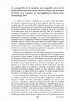 Research paper thumbnail of La Consagracion De La Memoria Una Etnografia Acerca De La Institucionalizacion Del Recuerdo Sobre Los Crimenes Del Terrorismo De Estado en La Argentina