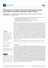 Research paper thumbnail of AI Perspectives in Smart Cities and Communities to Enable Road Vehicle Automation and Smart Traffic Control