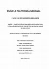 Research paper thumbnail of Diseño y construcción de una mezcladora industrial para la elaboración de vino de frutas con capacidad de 2000 litros