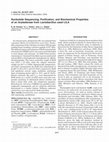 Research paper thumbnail of Nucleotide Sequencing, Purification, and Biochemical Properties of an Arylesterase from Lactobacillus casei LILA