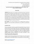 Research paper thumbnail of Questionnaire Survey Methodology in Educational and Social Science Studies