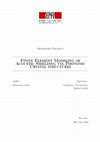 Research paper thumbnail of Finite Element Modeling of Acoustic Shielding via Phononic Crystal structures