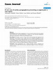 Research paper thumbnail of A rare case of cardiac paraganglioma presenting as anginal pain: a case report