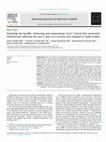 Research paper thumbnail of Itemizing the bundle: Achieving and maintaining “zero” central line-associated bloodstream infection for over a year in a tertiary care hospital in Saudi Arabia