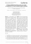 Research paper thumbnail of La Responsabilidad Social Empresarial, una mirada a su aplicación en el sector transporte público automotor