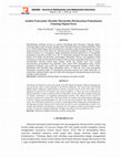 Research paper thumbnail of Analisis Pemecahan Masalah Matematika Berdasarkan Pemanfaatan Teknologi Digital Siswa